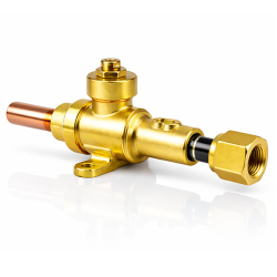 Vanne de service en 3/8" ODS x 3/8" Femelle Gaz tournant