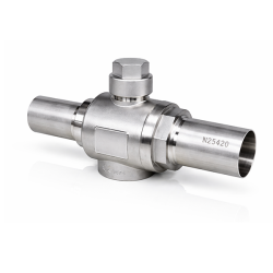 Vanne à boule CO2 Corps et Connexions INOX AISI 304 PS 130 BAR